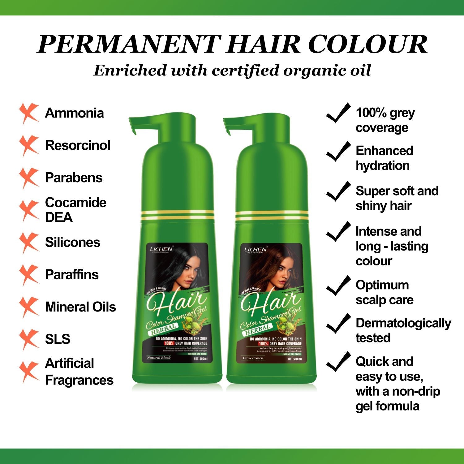 Lichen Hair Color Gel Pump